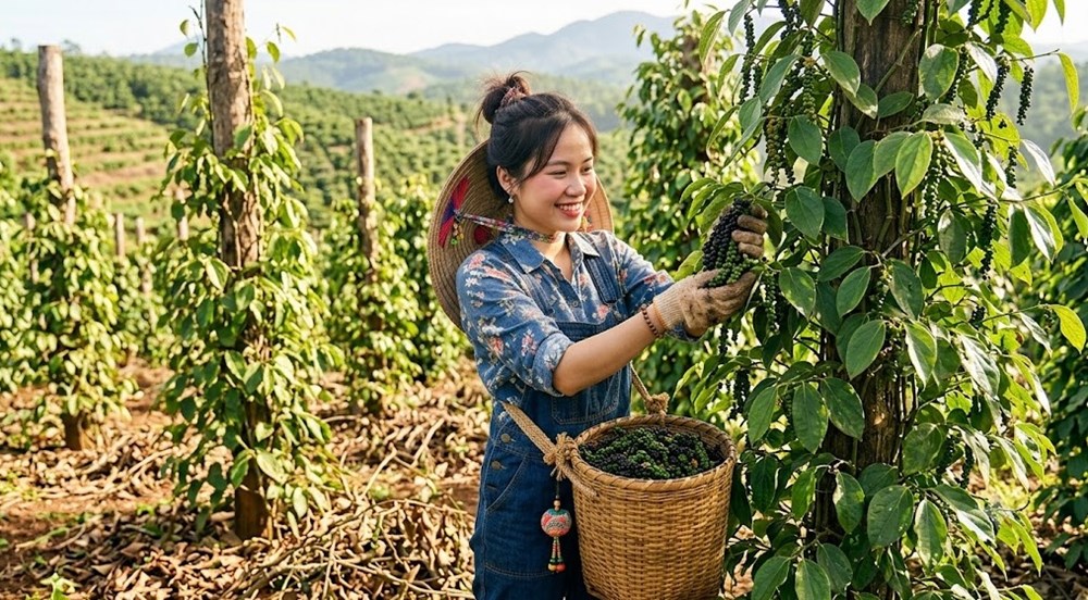 Giá tiêu hôm nay 16.9 chưa biến động, thị trường chờ lực mua mới - ảnh 1