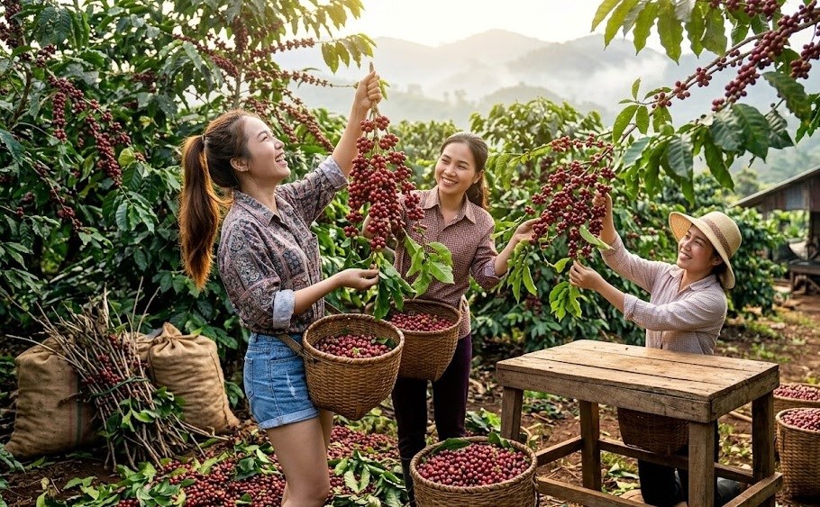 Giá cà phê hôm nay 26.9.2026 quay đầu giảm, cao nhất còn 92.700 đồng/kg - ảnh 1