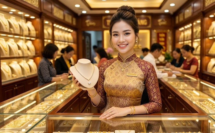 Giá vàng hôm nay 3.10: SJC, DOJI cùng giảm, vàng thế giới mất 35 USD/ounce - ảnh 1