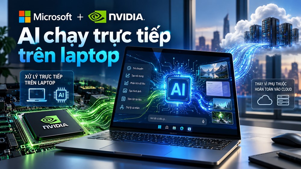 Microsoft và Nvidia muốn biến laptop thành “máy chủ AI cá nhân” - ảnh 1