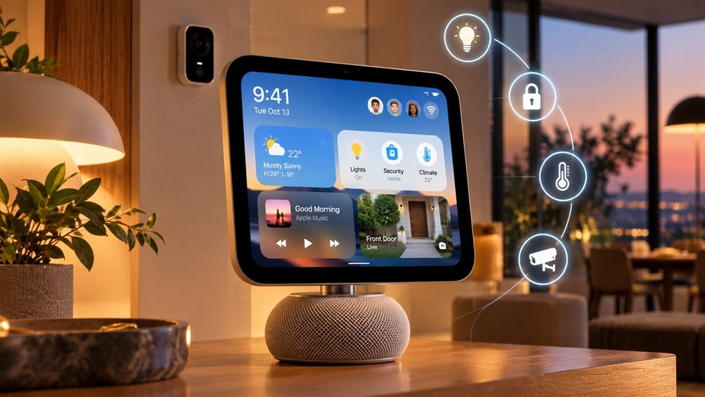 Apple sắp ra thiết bị hoàn toàn mới, kết hợp màn hình, loa và Siri AI - ảnh 1