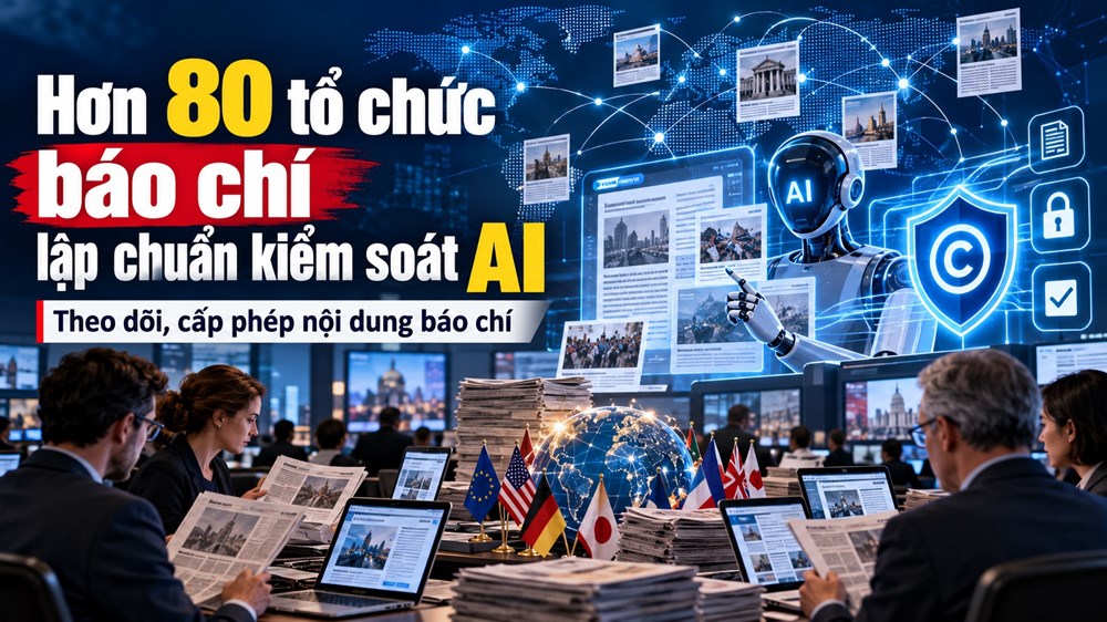 Hơn 80 tổ chức báo chí bắt tay kiểm soát AI sử dụng nội dung - ảnh 1