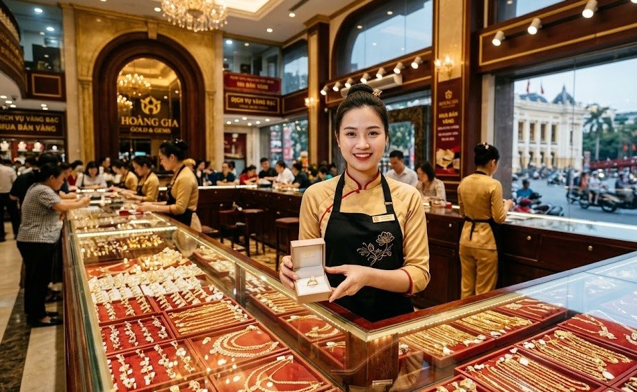 Giá vàng hôm nay 14.10: SJC đứng yên, vàng thế giới giảm nhẹ - ảnh 1
