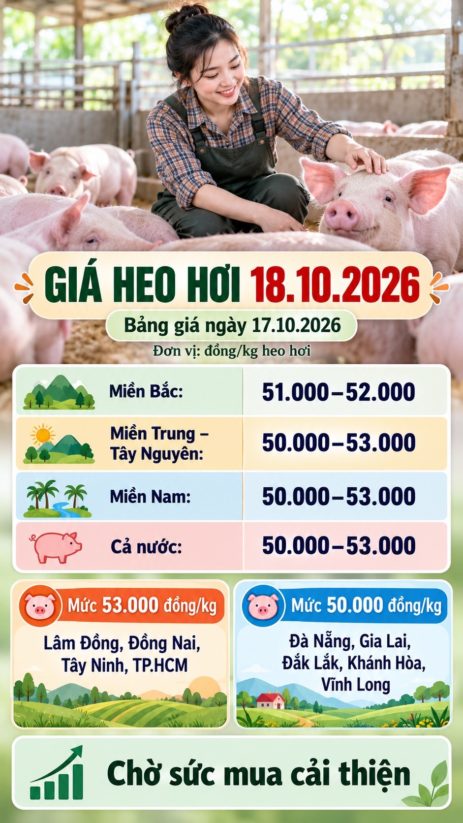Giá heo hơi hôm nay 18.10.2026: Sức mua có giúp thị trường ổn định? - ảnh 3