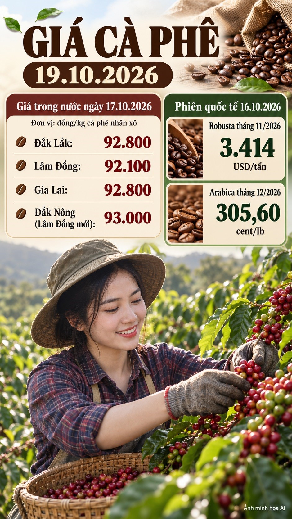 Giá cà phê hôm nay 19.10.2026: Sức ép vụ mới còn đáng chú ý - ảnh 3