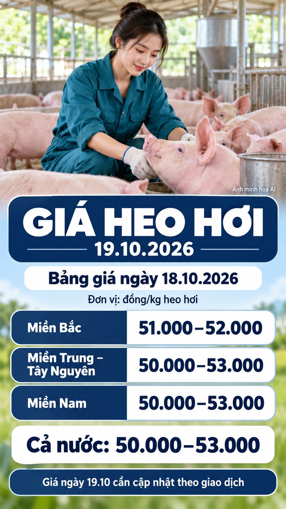 Giá heo hơi hôm nay 19.10.2026: Chờ tín hiệu phục hồi đầu tuần - ảnh 3
