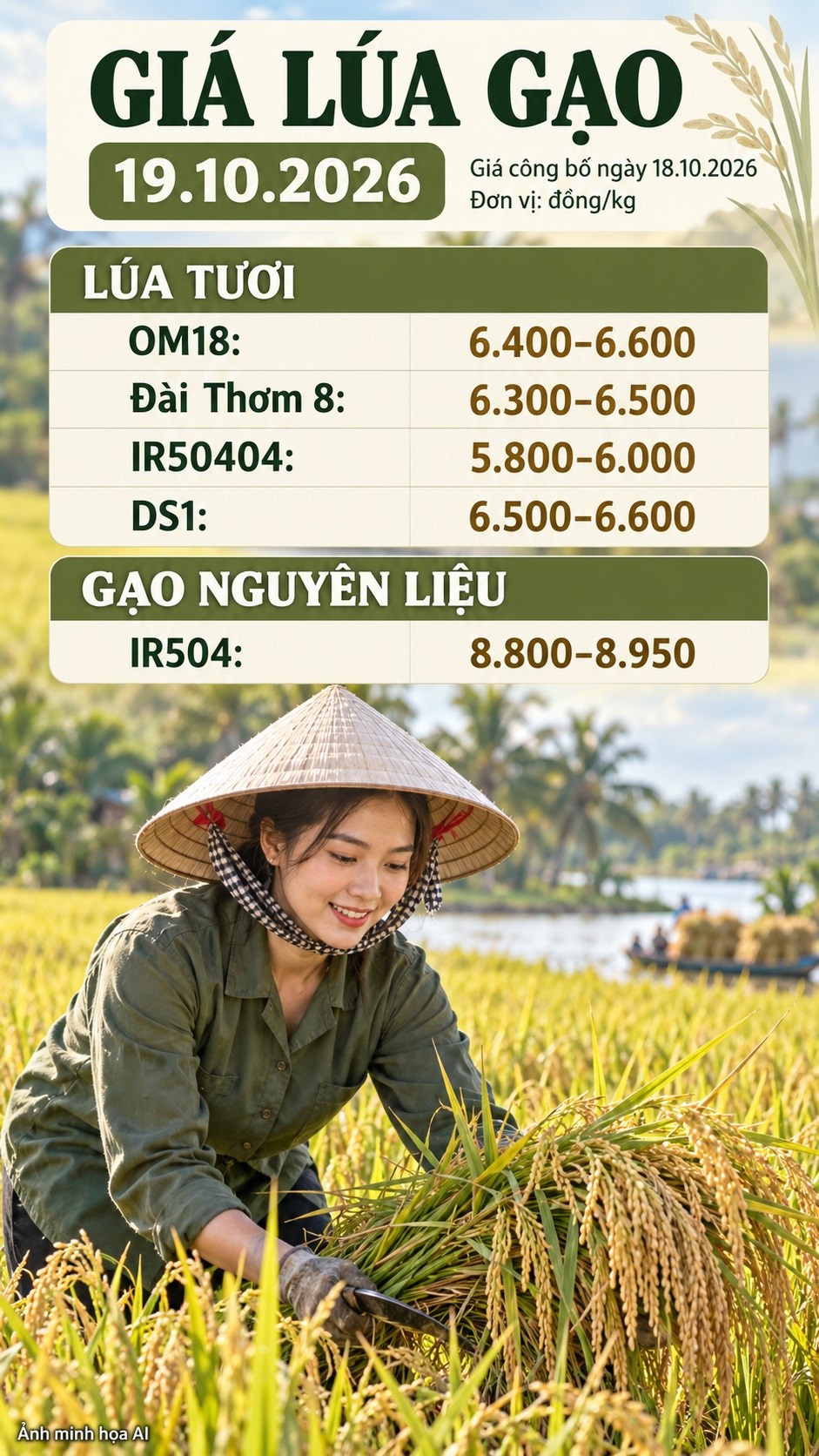 Giá lúa gạo hôm nay 19.10.2026: Lúa thơm chờ sức mua đầu tuần - ảnh 3