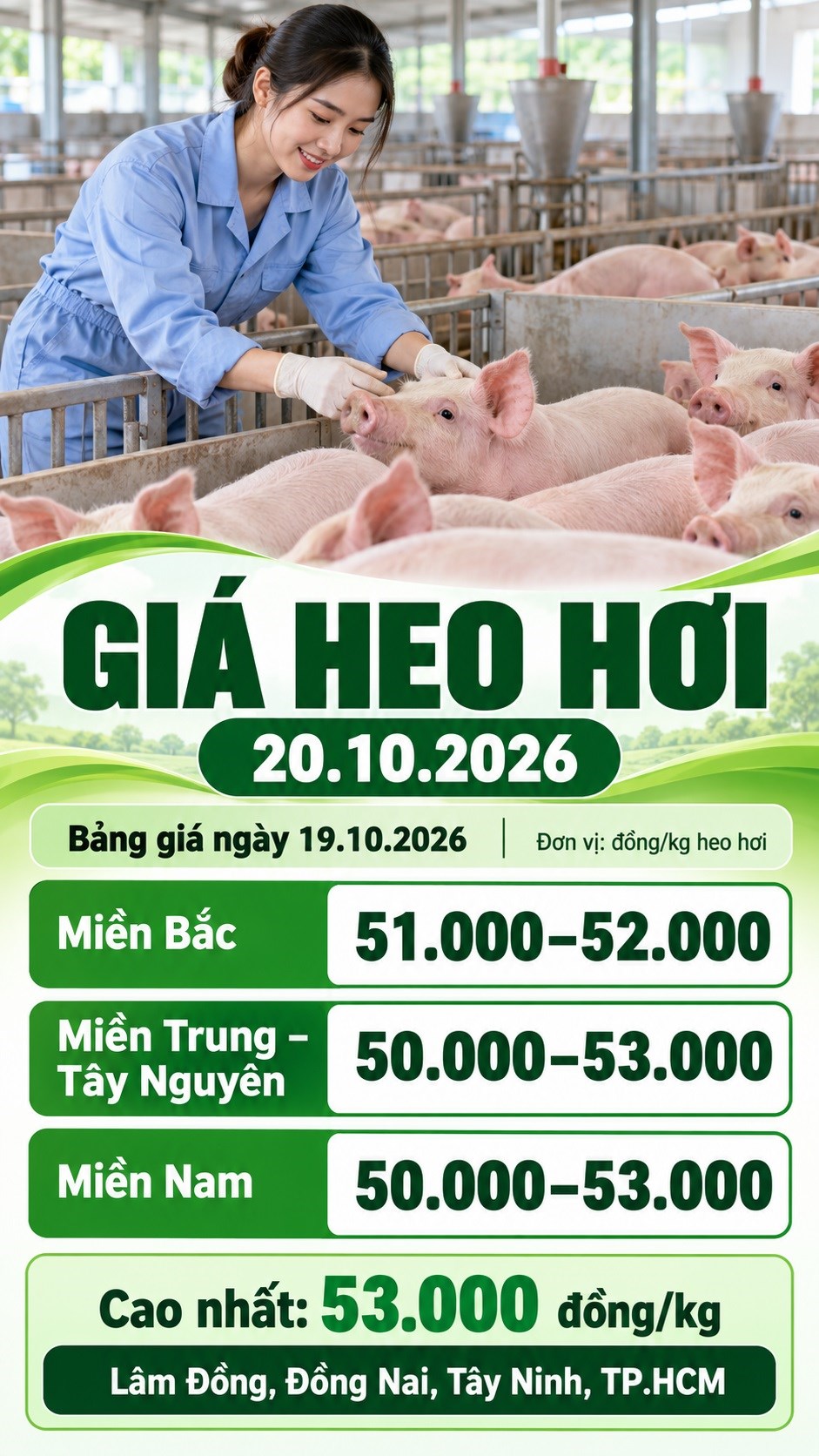 Giá heo hơi hôm nay 20.10.2026: Đà giảm tạm ngưng, triển vọng ra sao? - ảnh 3