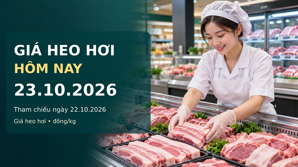Giá heo hơi hôm nay 23.10.2026: Miền Bắc chịu sức ép - ảnh 1