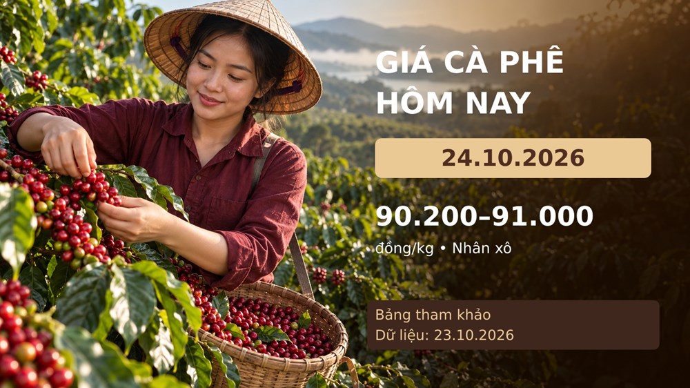 Giá cà phê hôm nay 24.10.2026: Theo dõi phiên London, New York - ảnh 1