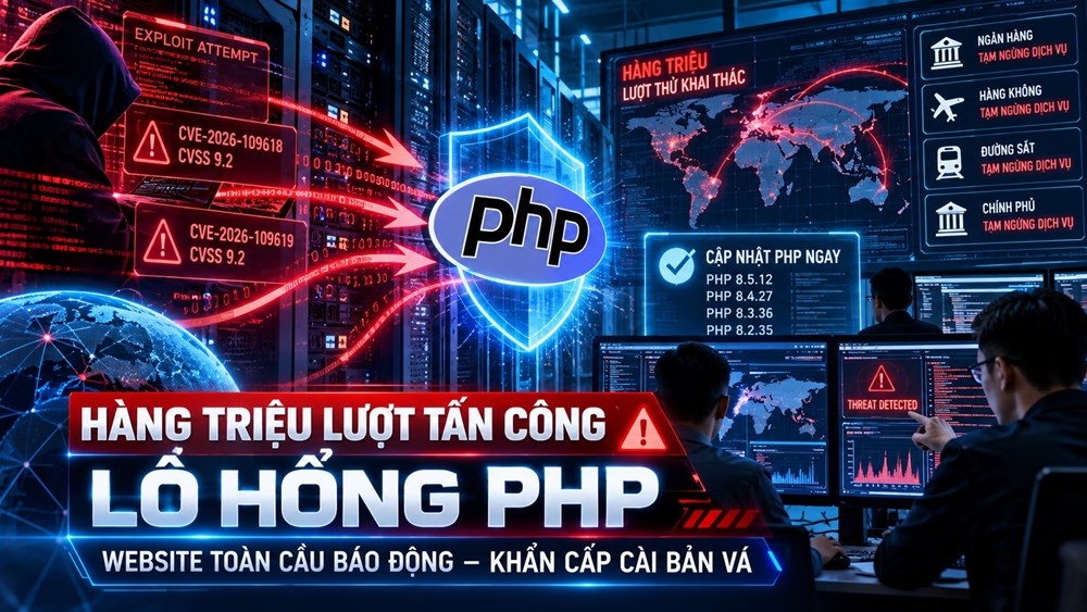 Hàng triệu lượt tấn công khai thác lỗ hổng PHP, website toàn cầu báo động - ảnh 1