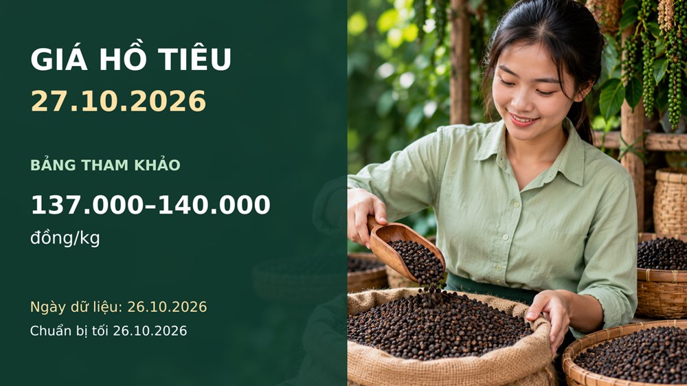 Giá hồ tiêu hôm nay 27.10: Theo dõi nhu cầu và cạnh tranh xuất khẩu - ảnh 1