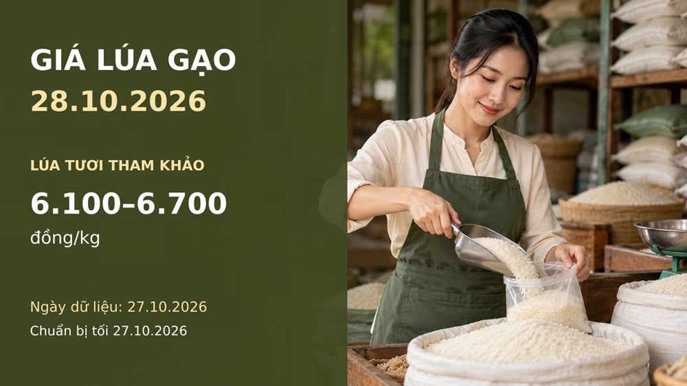Giá lúa gạo hôm nay 28.10.2026: Gạo thơm xuất khẩu được chào bao nhiêu? - ảnh 1