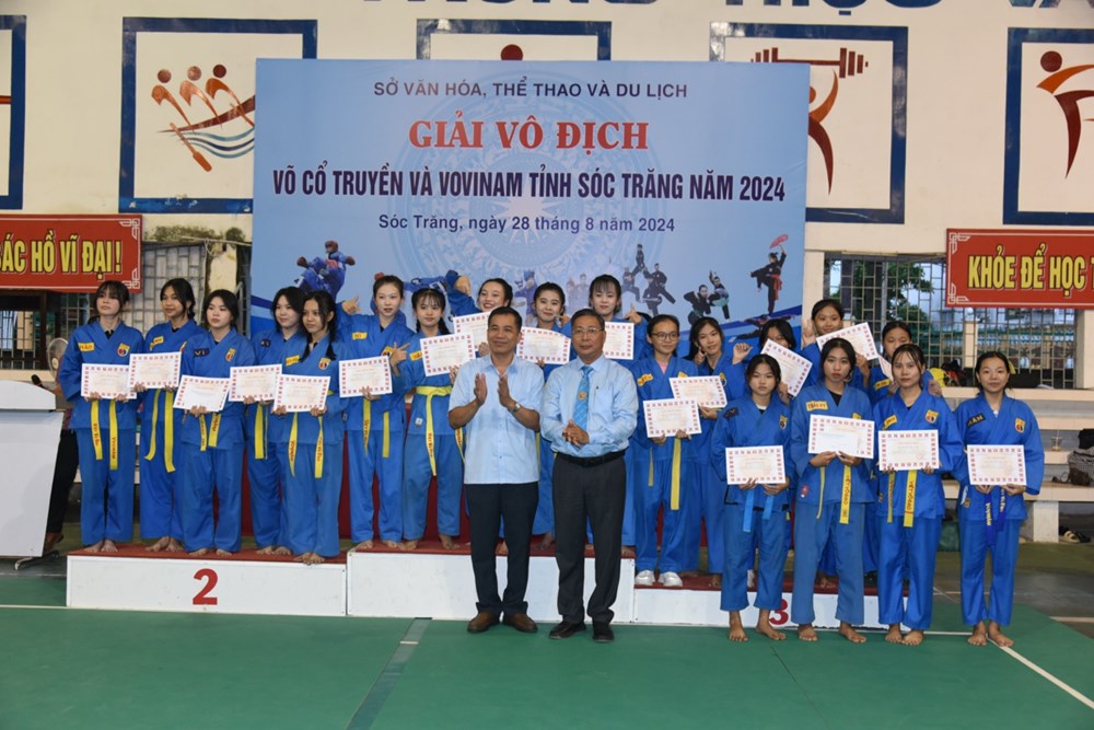 Trao 256 giải thưởng tại giải Vô địch Võ cổ truyền và Vovinam năm 2024 - ảnh 2
