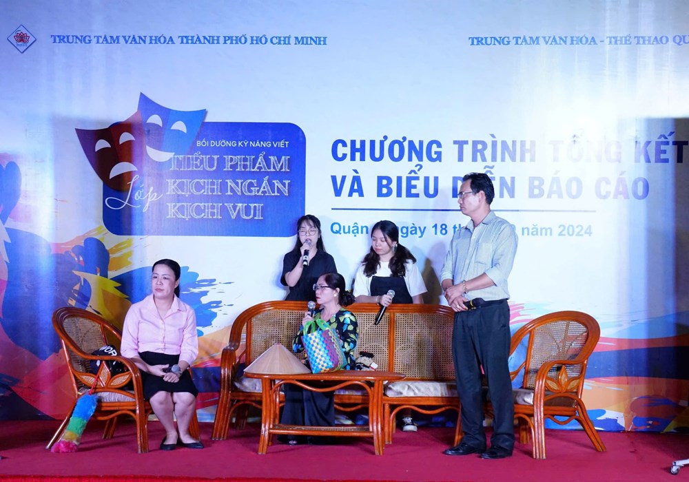 Bế giảng lớp “Bồi dưỡng kỹ năng viết tiểu phẩm, kịch ngắn, kịch vui”năm 2024 - ảnh 5