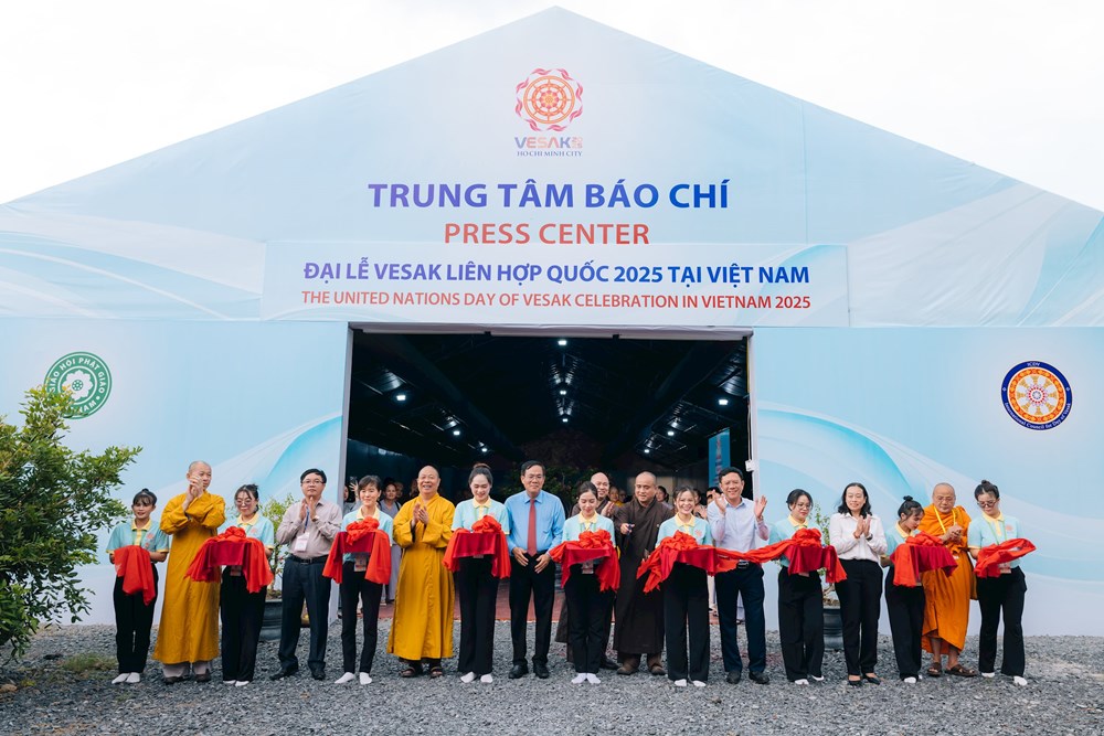 Khai trương Trung tâm Báo chí phục vụ Đại lễ Vesak Liên Hợp Quốc 2025 - ảnh 1