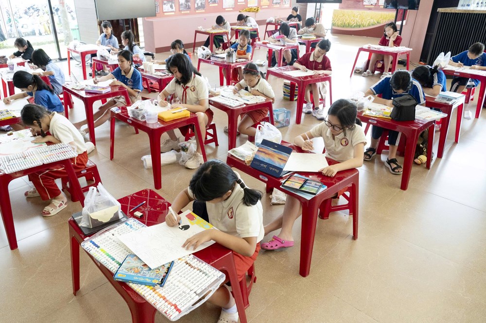 TP.HCM: Hơn 300 thiếu nhi tham gia cuộc thi vẽ tranh về Bác Tôn - ảnh 3