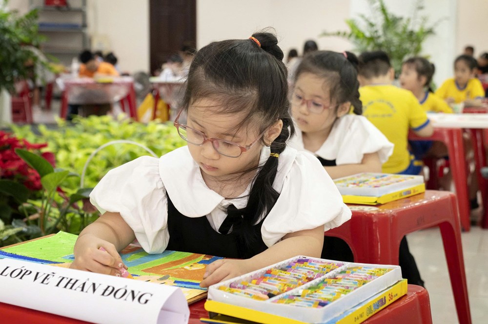 TP.HCM: Hơn 300 thiếu nhi tham gia cuộc thi vẽ tranh về Bác Tôn - ảnh 4