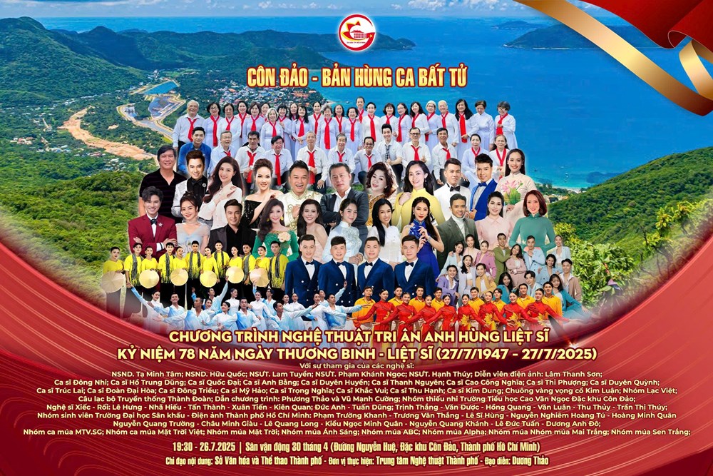 Chương trình nghệ thuật “Côn Đảo – Bản hùng ca bất tử” tưởng niệm Anh hùng Liệt sĩ - ảnh 1