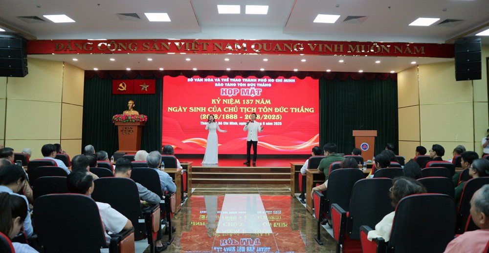 Họp mặt kỷ niệm 137 năm Ngày sinh Chủ tịch Tôn Đức Thắng - ảnh 7