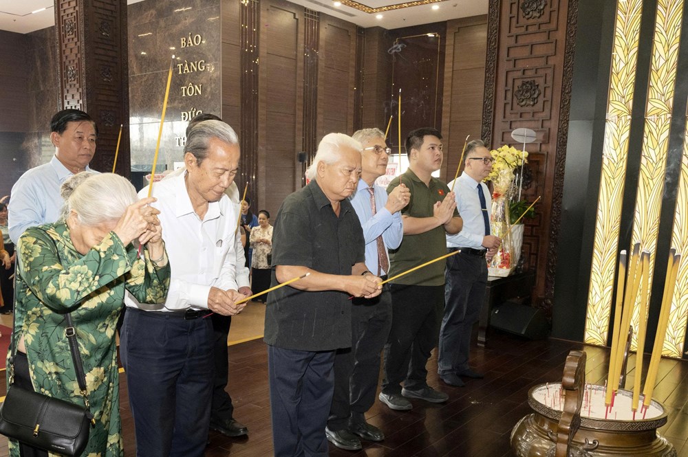 Họp mặt kỷ niệm 137 năm Ngày sinh Chủ tịch Tôn Đức Thắng - ảnh 1
