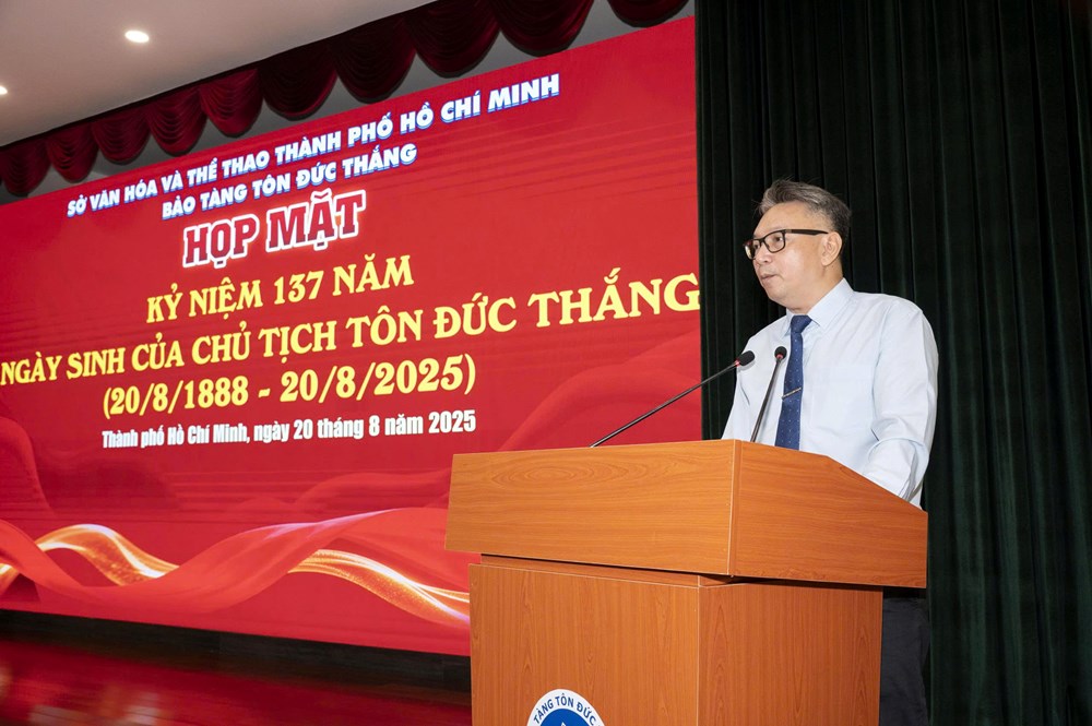 Họp mặt kỷ niệm 137 năm Ngày sinh Chủ tịch Tôn Đức Thắng - ảnh 4
