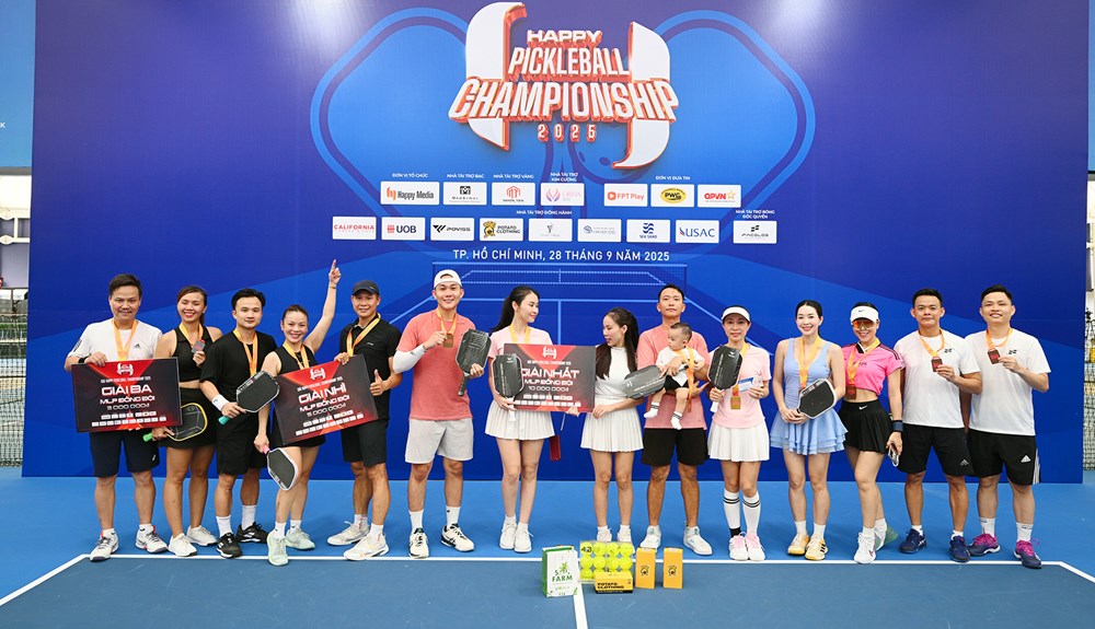 Nghệ sĩ, KOL tham gia giải Happy Pickleball Championship 2025 gây quỹ giúp bệnh nhi - ảnh 5