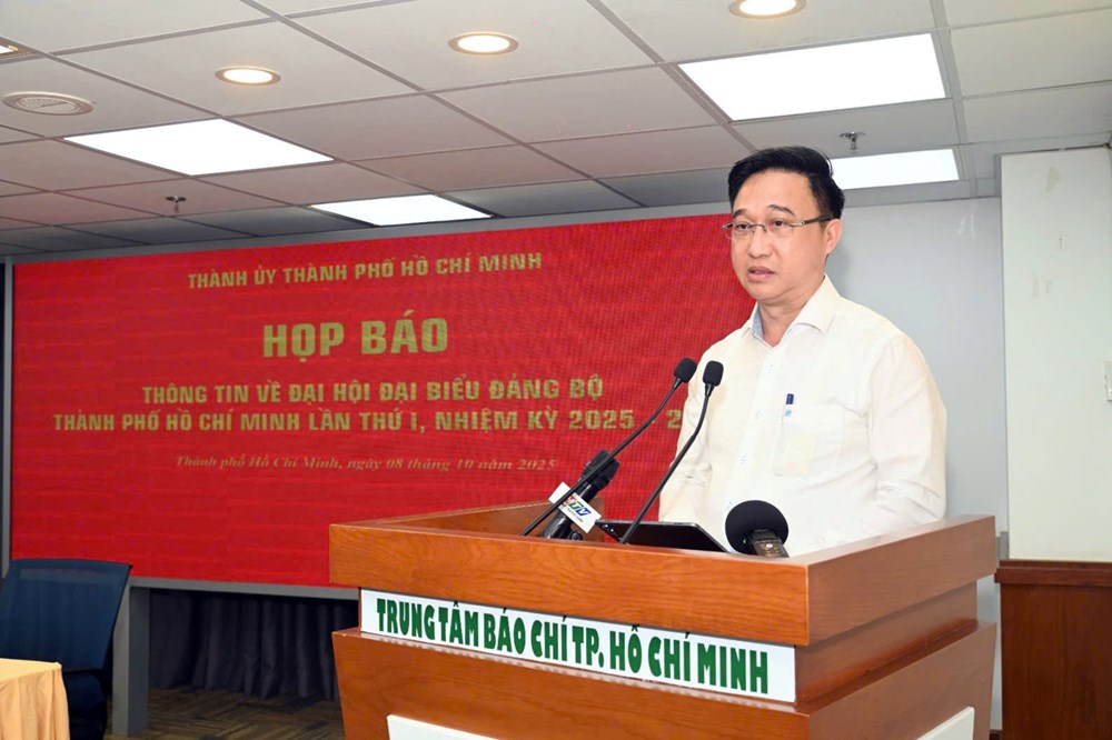 TP.HCM họp báo cung cấp thông tin về Đại hội Đảng bộ lần thứ I, nhiệm kỳ 2025–2030 - ảnh 3