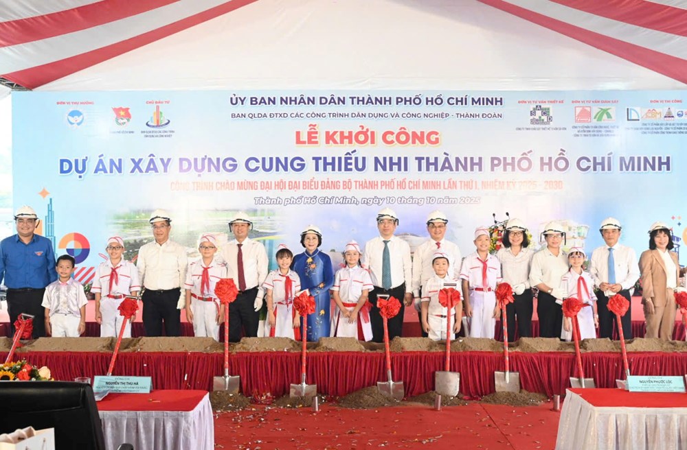 Khởi công dự án xây dựng Cung Thiếu nhi TP.HCM: Công trình trọng điểm chào mừng Đại hội Đảng bộ Thành phố - ảnh 1