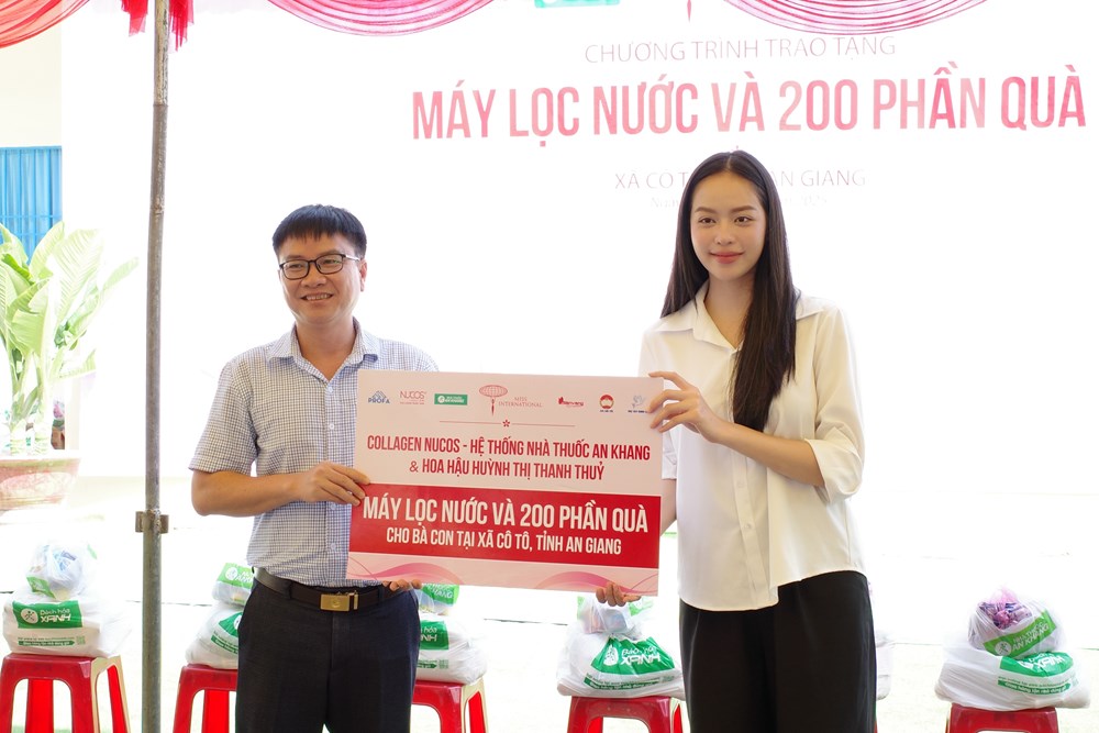 Hoa hậu Thanh Thủy mang 'Nước sạch' đến với người dân An Giang - ảnh 3