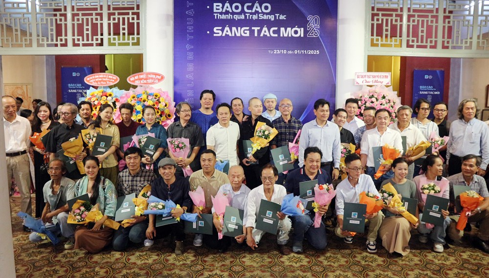 Triển lãm kết quả sáng tác 2025 của Hội Mỹ thuật TP.HCM - ảnh 3