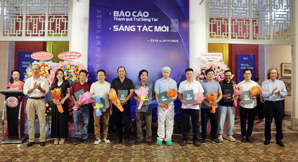 Triển lãm kết quả sáng tác 2025 của Hội Mỹ thuật TP.HCM - ảnh 2