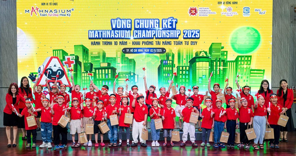 Vinh danh 18 thí sinh xuất sắc nhất tại Chung kết phía Nam Mathnasium Championship 2025 - ảnh 1