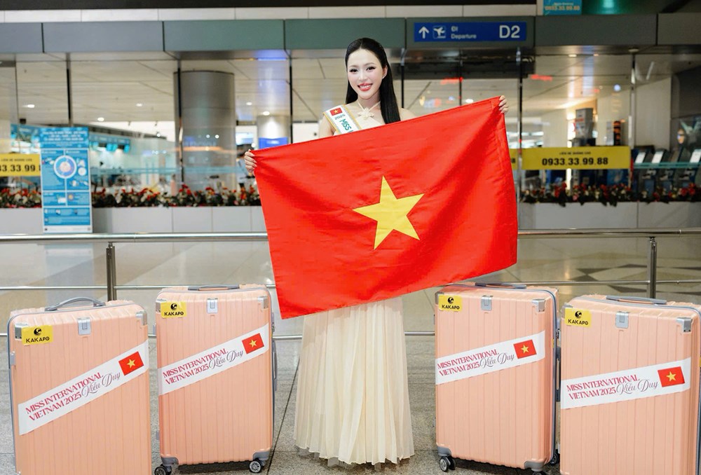 Hoa hậu Kiều Duy sang Nhật Bản thi Miss International 2025 - ảnh 1