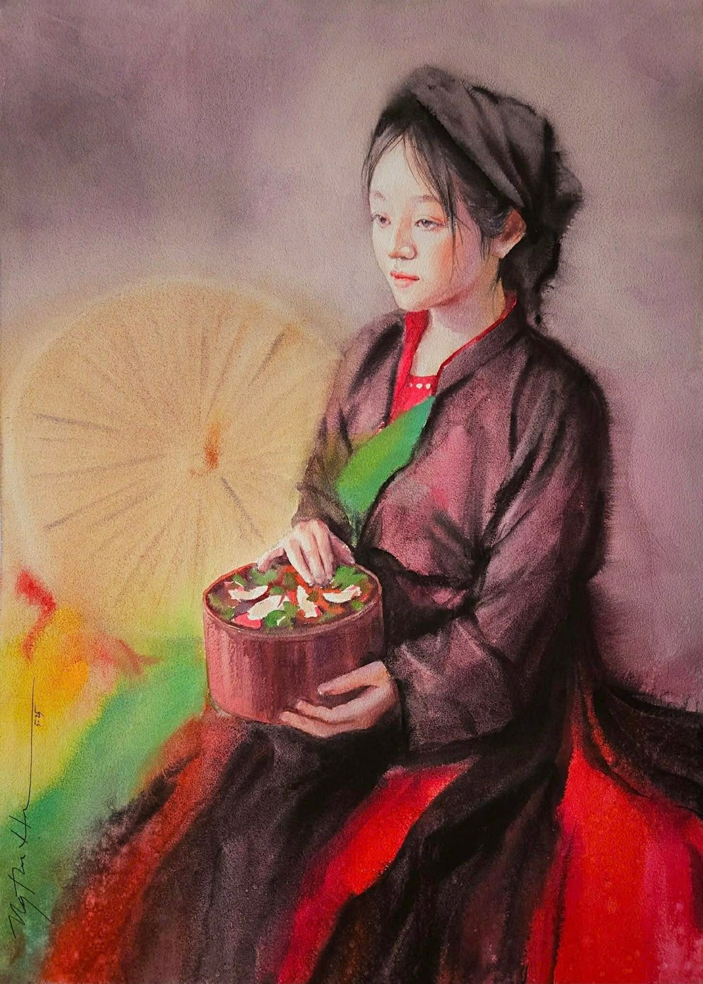 Triển lãm 'Chân dung màu nước' của Nguyễn Thu Hà - ảnh 4