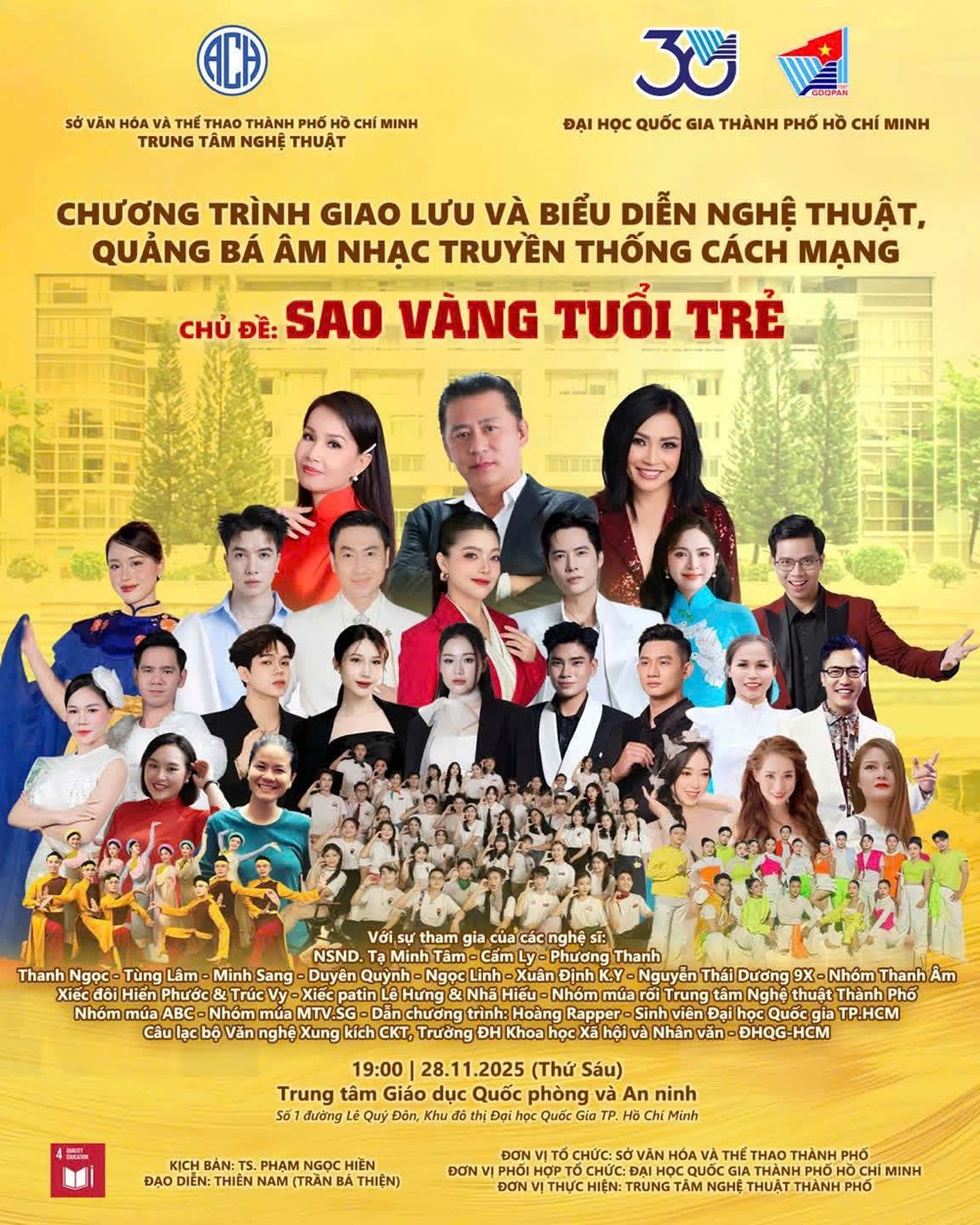 TP.HCM quảng bá âm nhạc truyền thống cách mạng ‘Sao vàng tuổi trẻ’ - ảnh 1