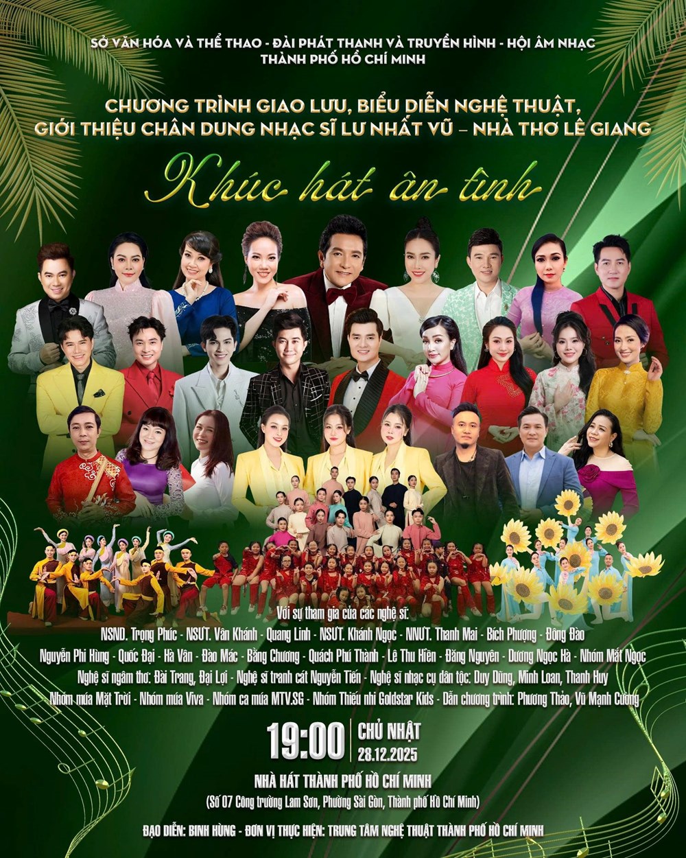 Đêm nghệ thuật “Khúc hát ân tình” tôn vinh nhạc sĩ Lư Nhất Vũ - nhà thơ Lê Giang - ảnh 1