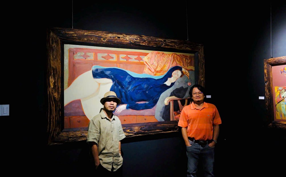 Triển lãm tranh sơn dầu “Sắc thân” của họa sĩ Đặng Văn Tứ - ảnh 2