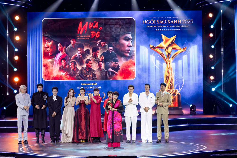 “Mưa đỏ” đoạt giải Phim hay nhất tại Ngôi sao Xanh 2025 - ảnh 1