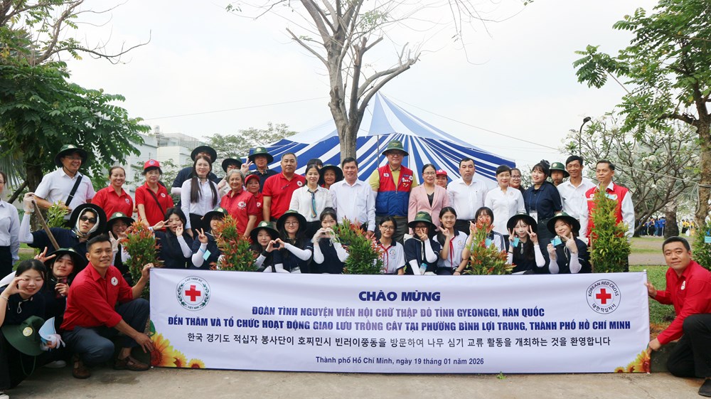 Giao lưu tình nguyện viên Hội Chữ thập đỏ tỉnh Gyeonggi (Hàn Quốc) tại TP.HCM - ảnh 3
