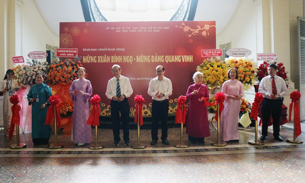 Bảo tàng TP.HCM khai mạc chuỗi hoạt động “Mừng Xuân Bính Ngọ – Mừng Đảng quang vinh” - ảnh 1