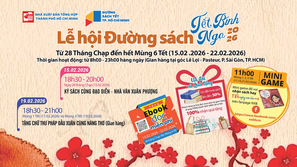 NXB Tổng hợp TP.HCM mang gần 1.000 tựa sách đến Lễ hội Đường Sách Tết Bính Ngọ 2026 - ảnh 3