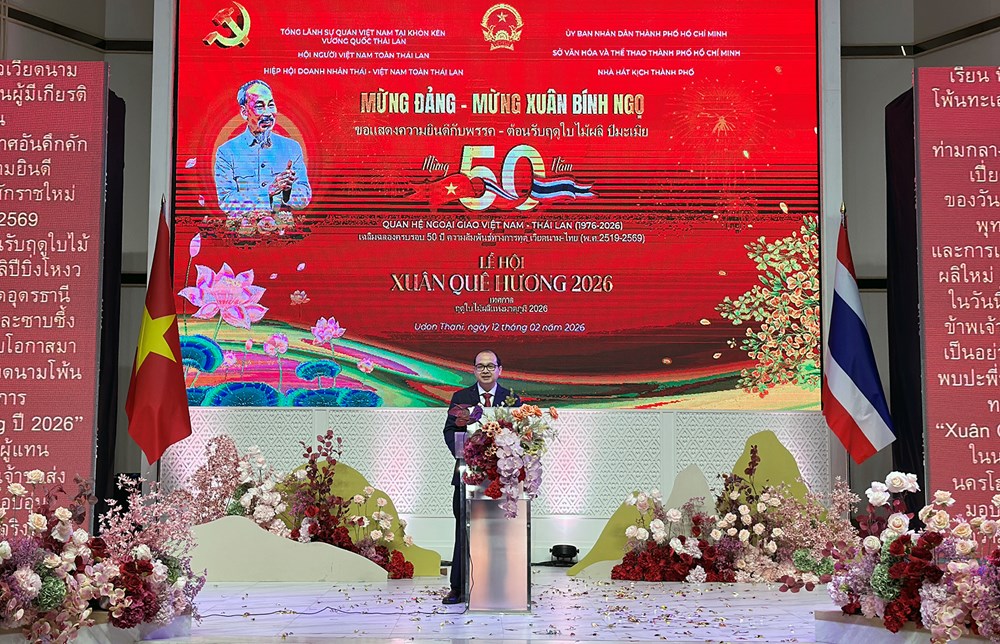 “Xuân Quê hương 2026” thắm đượm nghĩa tình Việt - Thái tại Udon Thani - ảnh 2