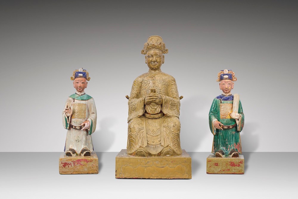 Vì sao Bộ tượng gốm men nhiều màu Tam quan Đại Đế được công nhận Bảo vật quốc gia? - ảnh 5