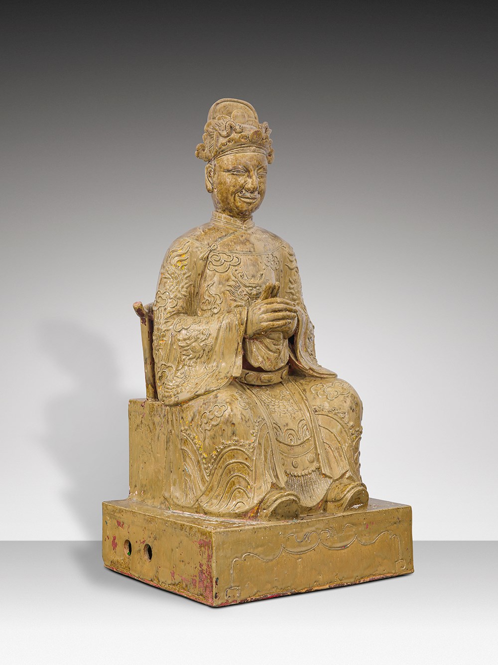 Vì sao Bộ tượng gốm men nhiều màu Tam quan Đại Đế được công nhận Bảo vật quốc gia? - ảnh 8