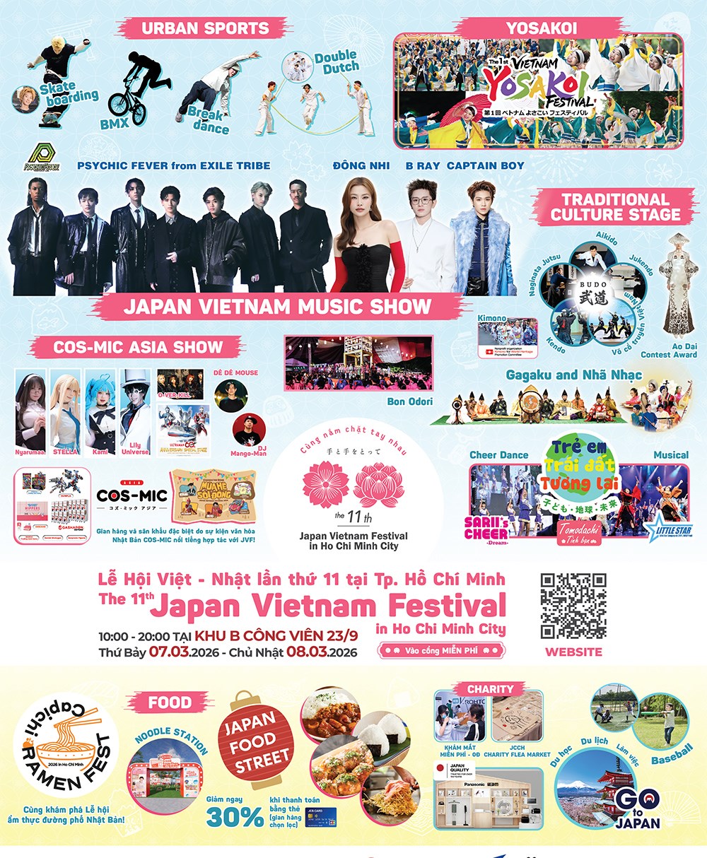 TP.HCM tổ chức Lễ hội Việt – Nhật lần thứ 11 lớn nhất từ trước đến nay - ảnh 2