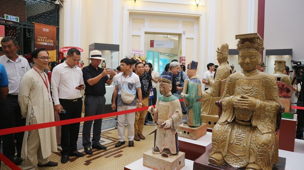 Vì sao Bộ tượng gốm men nhiều màu Tam quan Đại Đế được công nhận Bảo vật quốc gia? - ảnh 3