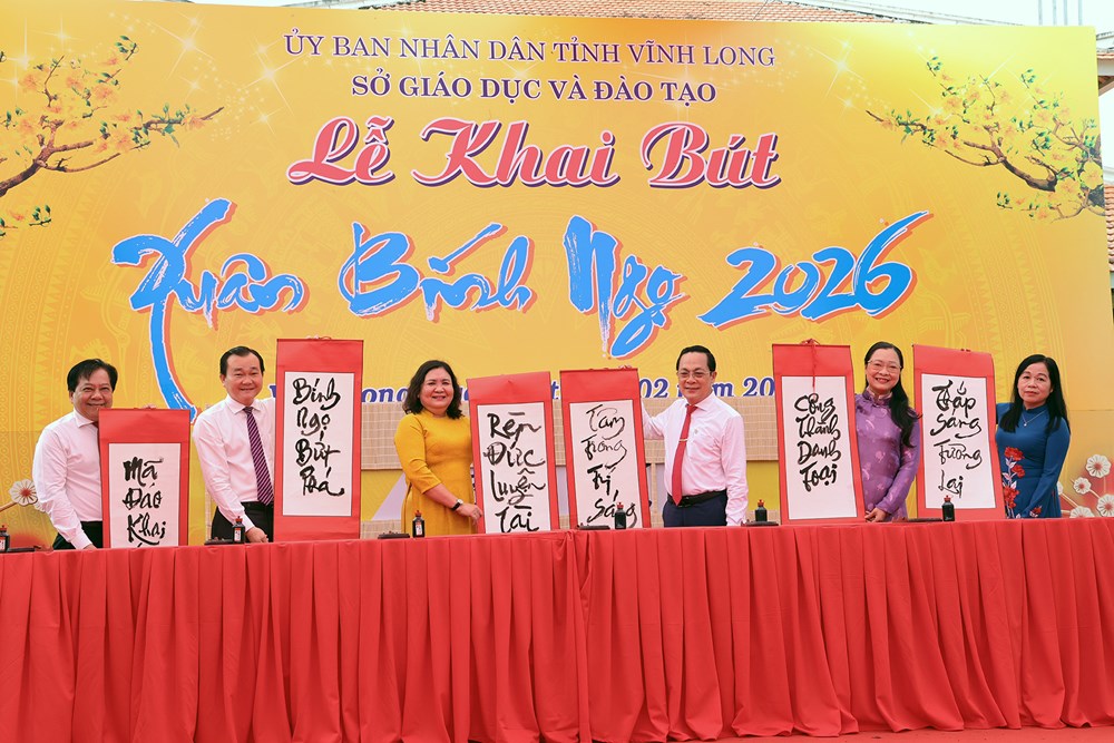 Vĩnh Long tổ chức Lễ Khai bút đầu Xuân Bính Ngọ 2026 - ảnh 2