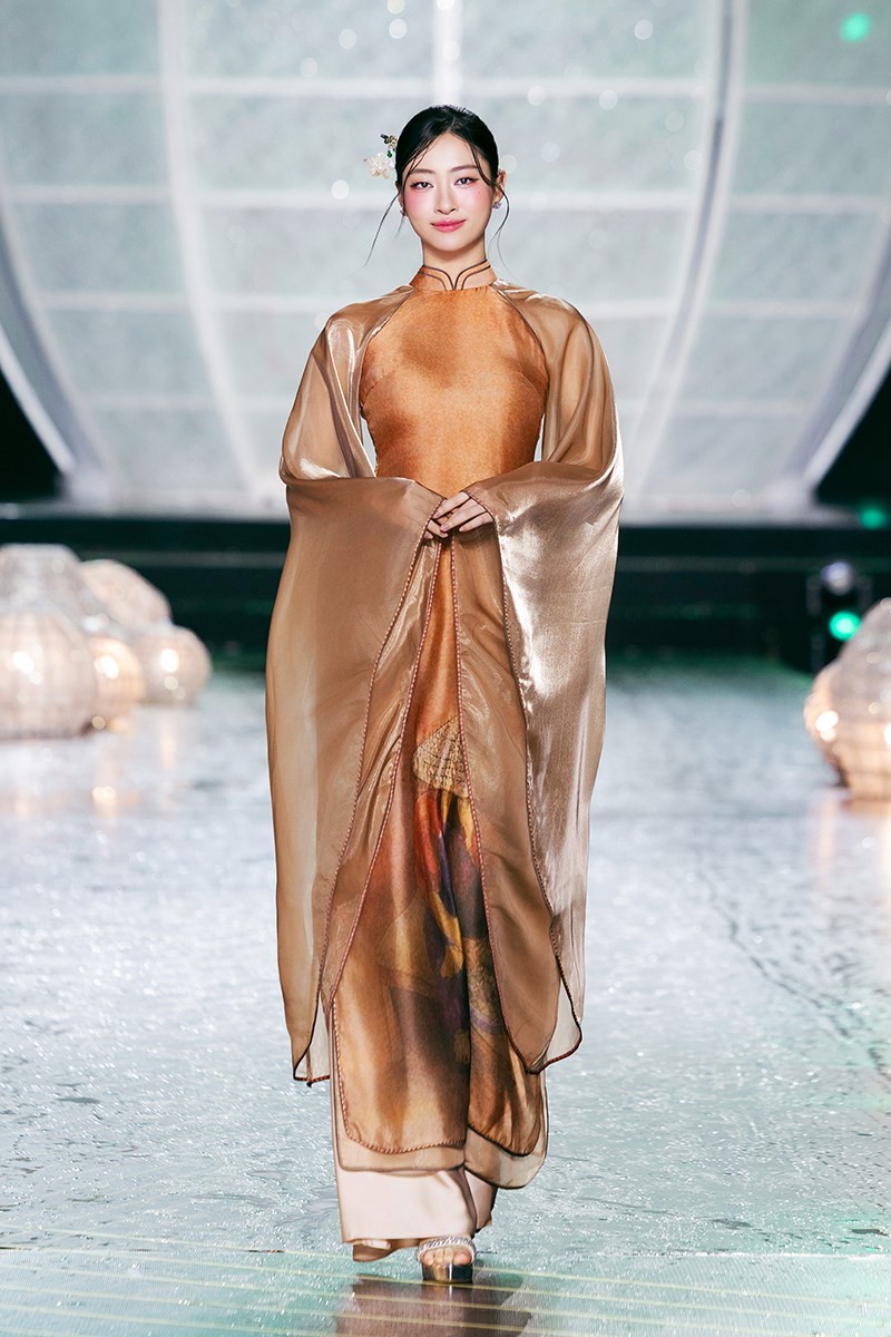 Hàng trăm nghệ sĩ, hoa hậu trình diễn áo dài trên phố đi bộ - ảnh 12