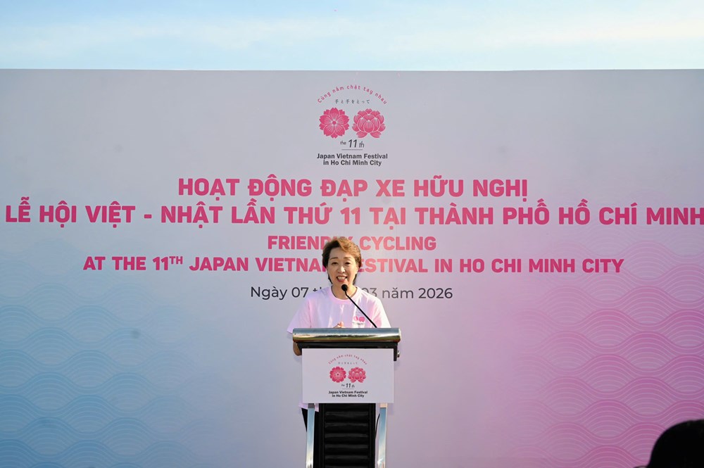 Đạp xe hữu nghị Việt Nam – Nhật Bản lan tỏa thông điệp sống xanh - ảnh 3